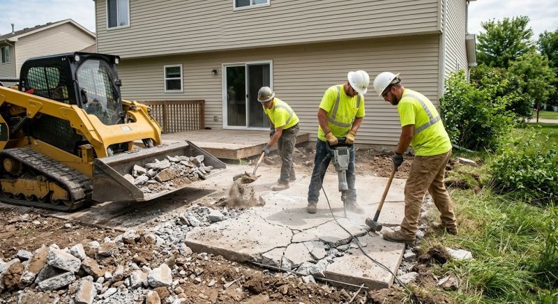 Concrete Steps Demolition in Bergen County, NJ